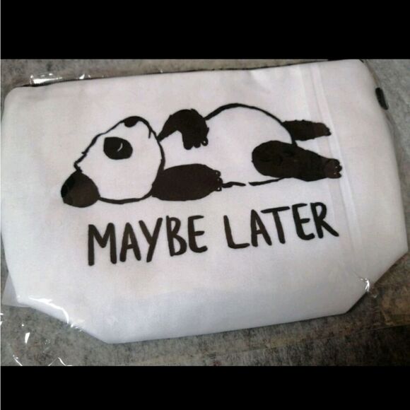 Panda "Maybe Later" Pouch - Picture 3 of 3